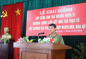 Lễ khai giảng lớp tiếng Anh tạo nguồn Khóa II chương trình kiên kết đào tạo thạc sỹ giữa Êv88 chào đón năm mới 2026 và Trường Đại học tổng hợp Maryland, Hoa Kỳ
