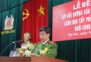 Ev888 dang nhap lớp bồi dưỡng cán bộ trong quy hoạch lãnh đạo cấp Phòng và tương đương khối Cảnh sát khóa 14