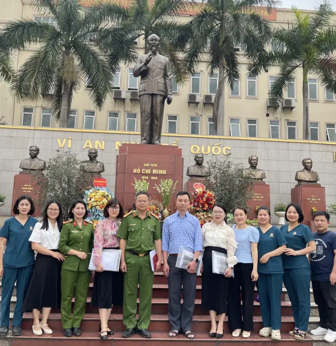 Phòng Hậu cần tiếp và làm việc với Đoàn Kiểm tra của CDC Hà Nội
