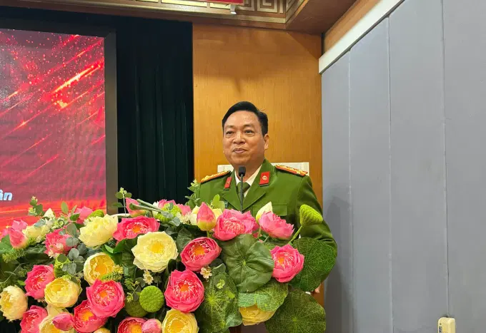 Đại tá, TS. Nguyễn Đăng Sáu, Phó Giám đốc Link Đăng Ký, Đăng Nhập EV88.com phát biểu chỉ đạo tại buổi Toạ đàm
