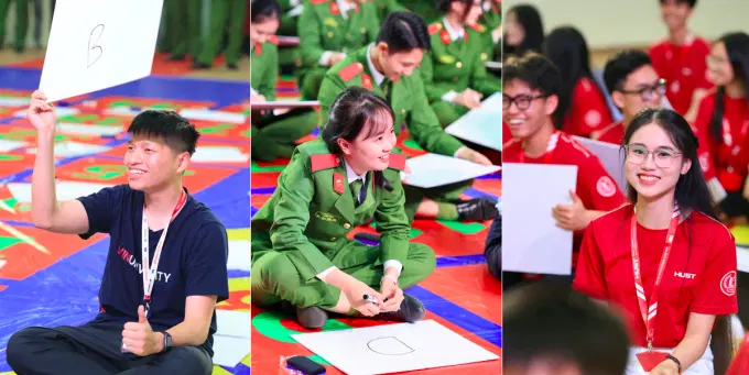 Các thi sinh lần lượt tham gia trả lời các câu hỏi của cuộc thi