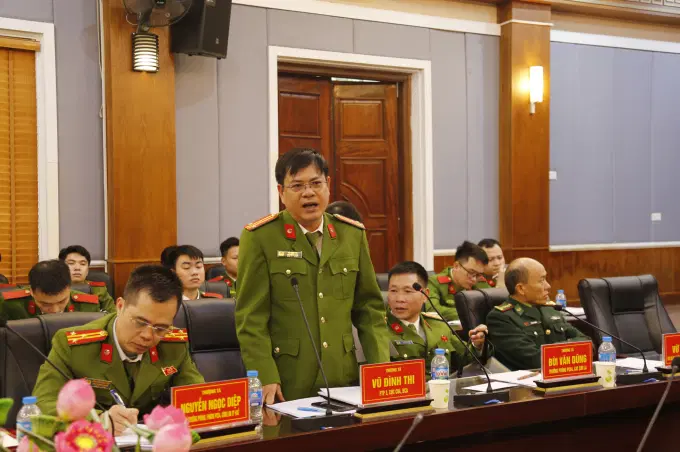 Đại diện Cục Cảnh sát ĐTTP về ma tuý, Bộ Công an phát biểu tại Hội thảo