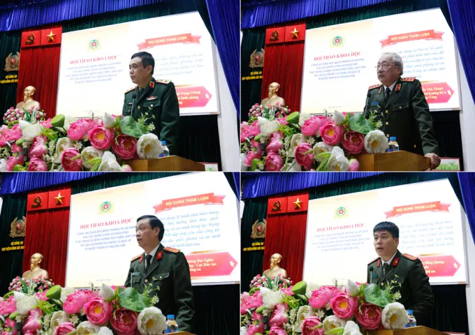 Các đại biểu tham luận tại Hội thảo