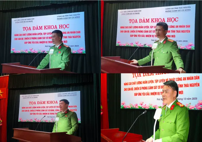 Các đại biểu tham luận tại Toạ đàm