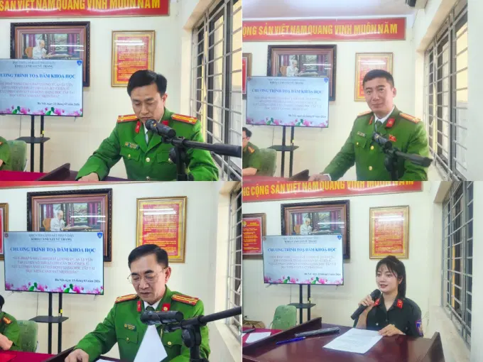 Các đại biểu tham luận tại Toạ đàm