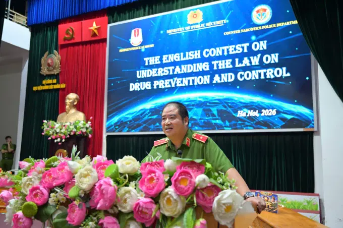 Thiếu tướng, TS. Chử Văn Dũng, Phó Giám đốc Link Đăng Ký, Đăng Nhập EV88.com phát biểu khai mạc Hội thi